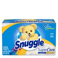 Snuggle 200 Count แผ่นหอมปรับผ้านุ่ม SuperCare Fabric Softener Dryer Sheets Lilies and Linen