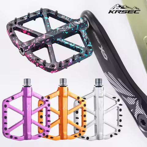KRSEC VS Bicycle Pedal Aluminum alloy Ultralight Seal 3 Bearing MTB Bicycle Pedals Accessories Mount