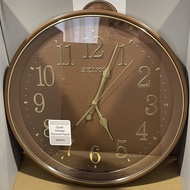 [TimeYourTime] Seiko Clock QXA798B Quiet Sweep Brown Analog Quartz Wall Clock QXA798