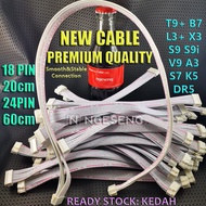 24pin Bitmain Antminer Data Cable 18pin Ribbon Cord Cables for miner T9+ S9 S9i V9 A3 S7 L3+
