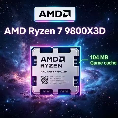 Ryzen 7 9800X3D 8 Core 4.7G To 5.2G 96MB L3 AM5 4nm Supports DDR5 120W No Fan Overclock God CPU