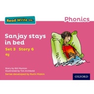 Read Write Inc. Phonics: Sanjay Stays in Bed (Pink Set 3 Storybook 6) by Tim Archbold (UK edition, p