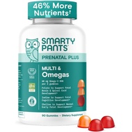 SmartyPants Prenatal Multivitamin Gummies - Formula yang Diperbaiki: Omega 3 (DHA/EPA), Methylfolate