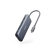 Anker USB-C Hub PowerExpand + 7-in-1 USB-C Hub Adapter 4K HDMI 100W Power Delivery USB-C&amp;USB-A 5Gbps Data Port 2-Prong Mi