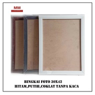 Minimalist 30x42 photo frame Black, White, Brown Without Glass