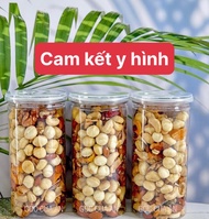 GRANOLA KHÔNG YẾN MẠCH HỘP 500G MIX 5 LOẠI HẠT ÓC CHÓ+ĐIỀU+HẠNH NHÂN+MACCA+HẠT BÍ SIÊU NGON-GKY