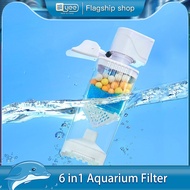 Yee Internal Fish Tank Filter 6 in 1 Water Pump Canister Aquarium Filter Sponge Media Silent Oxygen 
