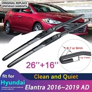 Car Wiper Blade for Hyundai Elantra 2016~2019 AD Avante Super Elantra Windscreen Windshield Wipers C