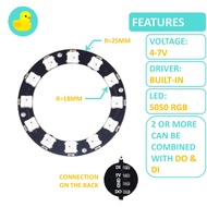 WS2812 12 x 5050 RGB LED Ring NeoPixel Module