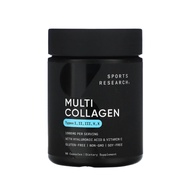 Sports Research "Multi Collagen Complex" Types of Collagen I, II, III, V, X (90 Capsules)