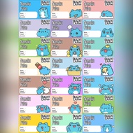 MATA BUGCAT CAPOO Theme Textbook Stickers, CUT THE ROPE, MEOW TOWN, MIMI & NEKO, PENTOL, TONTON