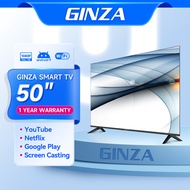 GINZA Smart TV 50 Inches Sale TV Flat Screen Smart TV Sale Android TV