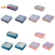 6PCS Drawer Storage Boxes Organisers Collapsible Closet for Underwear Drawer Divider Foldable Socks Tie Organizer