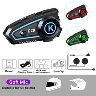 KEBETEME Motorcycle Helmet Intercom Bluetooth Headset Waterproof Wireless Moto Outdoor Riding Interc