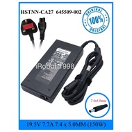 HSTNN-CA27 645509-002 ORIGINAL HP ELITEBOOK 19.5V 7.7A 7.4X5.0MM 150W ADAPTOR 2530P 2540P 2740P 8560