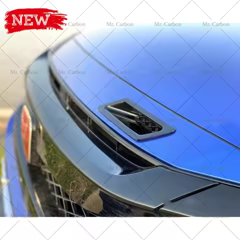 ABS BLACK AIR INTAKE VENT FOR CIVIC FK7 FK8 HATCHBACK FRONT BUMPER AIR DUCT 1PCS TRIM BODY KIT TUNIN