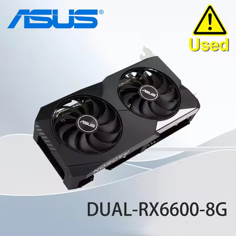 ASUS DUAL-RX6600-8G GDDR6 PCI Express 4.0 16X 1×HDMI 3×DisplayPort