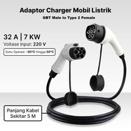 SHENJIA GBT Male to Type 2 Female Electric Car Cable 5M 32A 7kW - M4-11