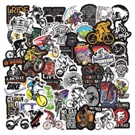 50 pcs Stickers Bicycle Waterproof Bike Folding Foldable Sticker Label