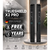 AURA TRUESHIELD X2 PRO Smart Lock Malaysia | Dual Palm Veins | Dual 3D Face Unlock | Live CCTV