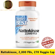 Doctors Best Nattokinase 2000 FUs 270 Veggie Cap - [EXP 06/2027]
