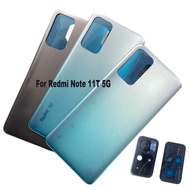 6.6"; New For Xiaomi Redmi Note 11T 5G Back Battery Cover Rear Housing Door 3D Case With Camera Lens 21091116AI