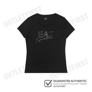 EMPORIO ARMANI Model EA7 LOGO PRINT T-SHIRT CODE: 6RTT06 TJQDZ 1200 Short-Sleeved Women's Round Neck