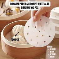 Dimsum PAPER SILICONIZE WHITE DIMSUM BASE / 100 PCS DIMSUM COAT / THICK PAPER DIMSUM