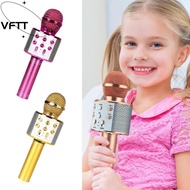 VFTT Wireless Karaoke Microphone, Portable With Speaker Voice Changing Microphone, Durable USB Charg