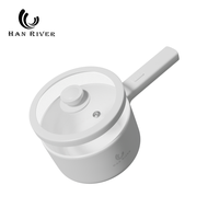 HAN RIVER panci listrik 2L Kompor listrik pintar Pelajar Pot Portable /Multifungsi electric fry pan/ Panci Listrik ​lapisan keramik