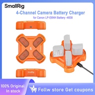 SmallRig LP-E6NH 4-Channel Camera Battery Charger with 60W Fast Charging LED Display for Canon LP-E6