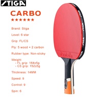 STIGA 6Star / 5Star / 4Star / 3Star / Stiga 6 Star Carbon Table Tennis Racket PingPong Bat Bnew ORIG