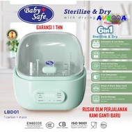 Baby Safe 6in1 Sterilize &amp; Dry With Drying Rack LBD01/Steril Baby Bottle