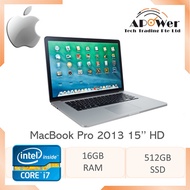 [APOWER TECH TRADING] Apple MacBook Pro Retina 15-inch laptop (2013) i7 16GB RAM 512GB SSD Used