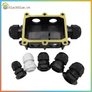 BBLUE G713 IP68 Waterproof Junction Box 6 Cable Ports Rustproof Plastic Shell for Do Marine Electric