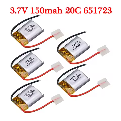 5 pcs/set 3.7V 150mAh Lipo battery for Syma S105 S107 S107G S109 S111 MJXRC s977/s009 Wltoy v319 RC 