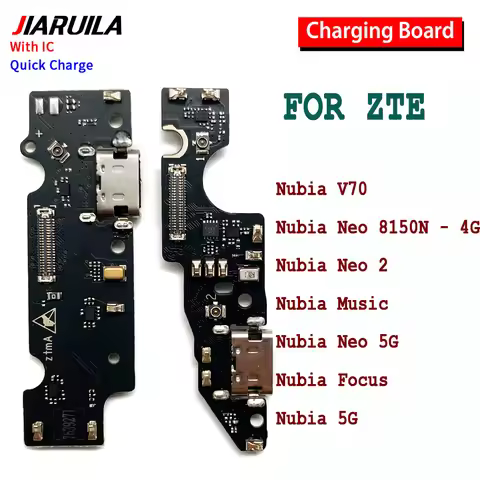 USB Charging Dock Socket Port Connector Micro Charge Board Flex Cable For ZTE nubia 5G Focus V70 mus