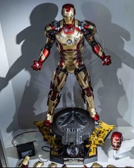 啡盒全新 最新版 再版 Hot toys QS008 Disney Marvel avengers Ironman 3 Ironman Mark 42 Quarter Scale Deluxe Edi