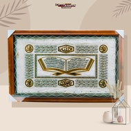 FREE JUMBO WOODEN PACKING Arabic Calligraphy Goat Skin Size 50 x 80 cm Fiber Frame