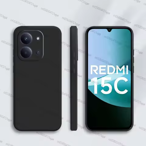 For Xiaomi Redmi 15C Case For Redmi 15C Anti-knock Soft TPU Original Liquid Silicone Candy Color Pho
