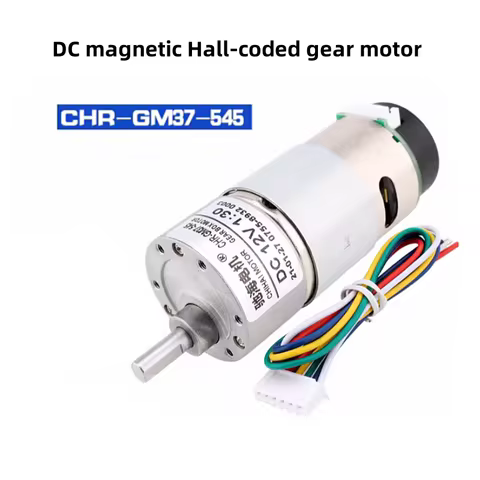 JGB37-545 DC Gear Motor With Hall Encoder Speed Measuring Motor