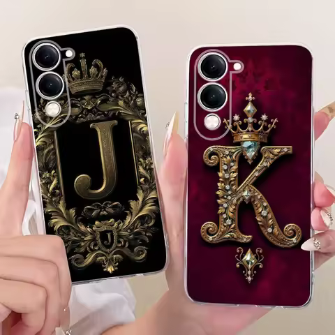 For Vivo Y04 Case V2430 Cool Fashion Letters Cover Soft Silicone Phone Case For Vivo Y29s Y 29s Vivo