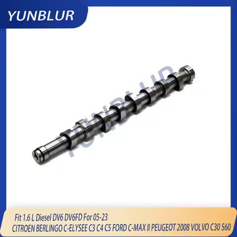Engine Camshaft Fit 1.6 L Diesel DV6 DV6FD For 05-23 CITROEN BERLINGO C-ELYSEE C3 C4 C5 FORD C-MAX I