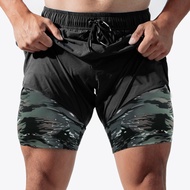 ASRV DK14 2-layer men's gym shorts but not hot