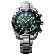 SEIKO watch SSC807J1 Prospex 140th Anniversary Sumo Solar Stainless Steel Bracelet Green Dial dual strap, limited edition.