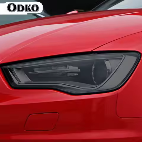 For Audi A3 8V A4 B8 B9 A5 A6 C8 A7 A8 D4 TT E-tron R8 Accessories Car Headlight Tint Smoked Black P