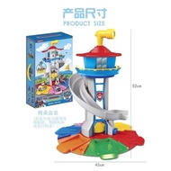 New Big Size Paw Patrol Lookout Tower Paw Partol Toys Light Sound Super Look Out MIGHTY PUPS Pull Back Cars Full Set Ryder Captain Chase Rocky Zuma Skye Rubble Dogs Vehicles Figures Playsets Rail Car Slide Action Figures Collectibles Boys Toys Gifts MOBIL