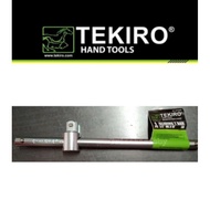 Tekiro T-socket handle 1/ 2" x 10" T-bar sliding/ 1/ 2 x 10 inch