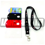 LANYARD ID CARD STRAP CIMB NIAGA FINANCE BLACK STRAP