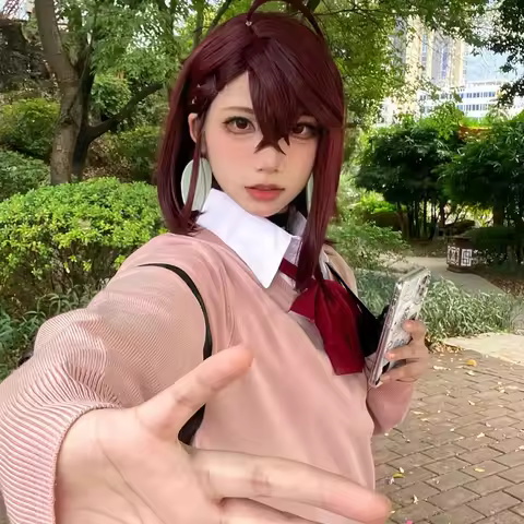 JK Uniform Ayase Momo Cosplay Sweather Suit High School Students Outfits Skirt Dandadan COS Costume 